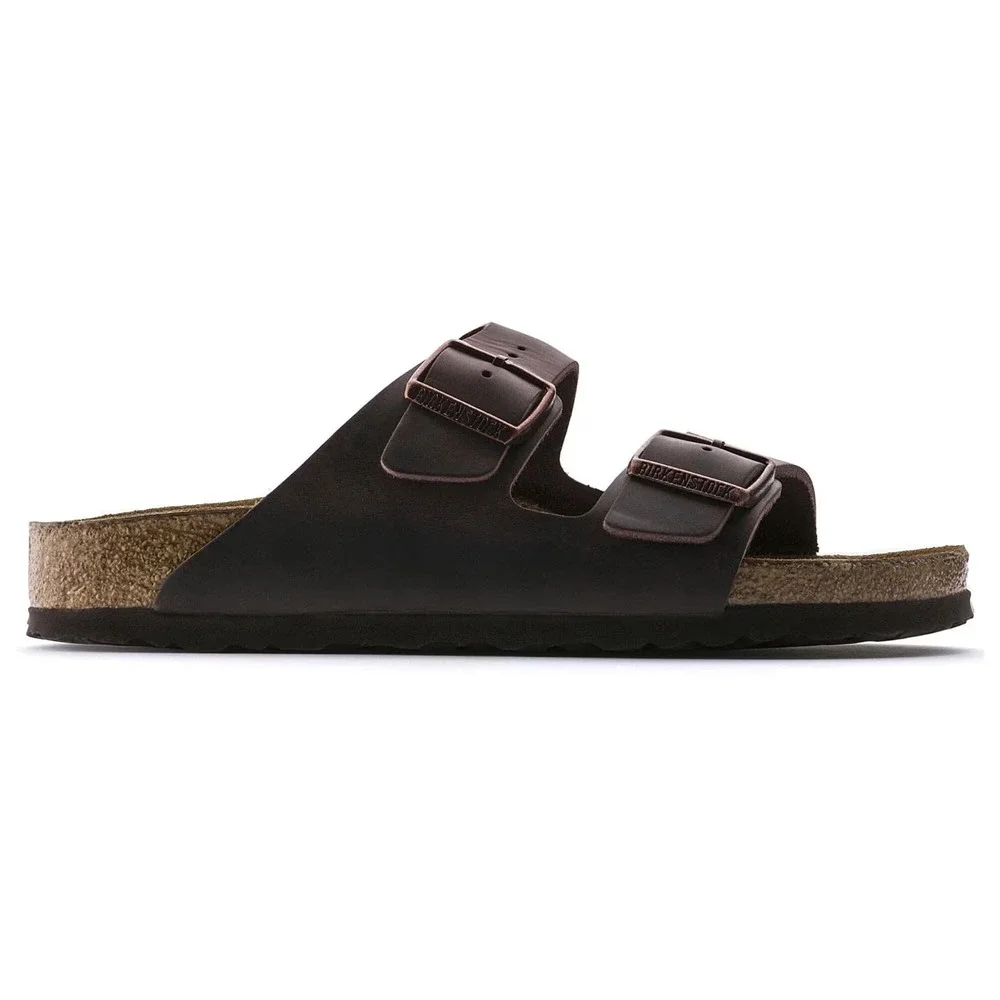 Birkenstock Arizona Mens EU 44 US 11 Soft Footbed Oiled Leather Sandals Habana